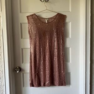 Dusty Rose Sequin Dress